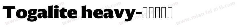 Togalite heavy字体转换